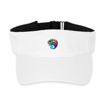Chamäleon - Recyceltes Visor Cap - Weiß - Vorne