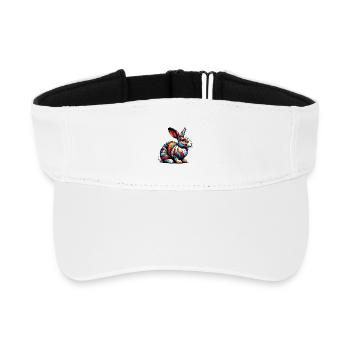 Lapin - Visière de sport recyclée - blanc - Devant