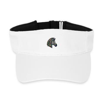 Zebra - Recycled Sun Visor Cap - white - Front