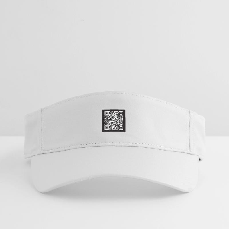 Perch QR Code Design Recycled Sun Visor Cap