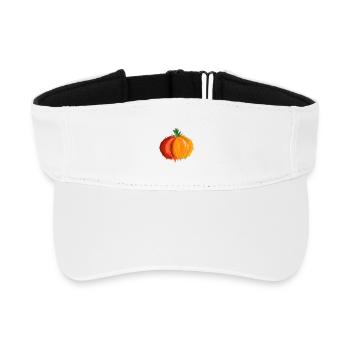 Kürbis - Recyceltes Visor Cap - Weiß - Vorne