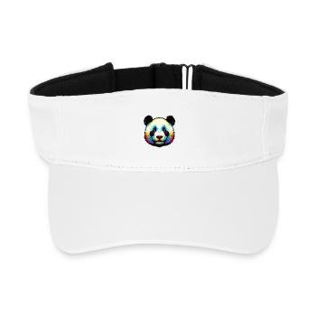 Panda - Recyceltes Visor Cap - Weiß - Vorne