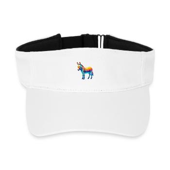 Esel-Maultier - Recyceltes Visor Cap - Weiß - Vorne