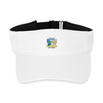 Disabled toilet - Recycled Sun Visor Cap - white - Front