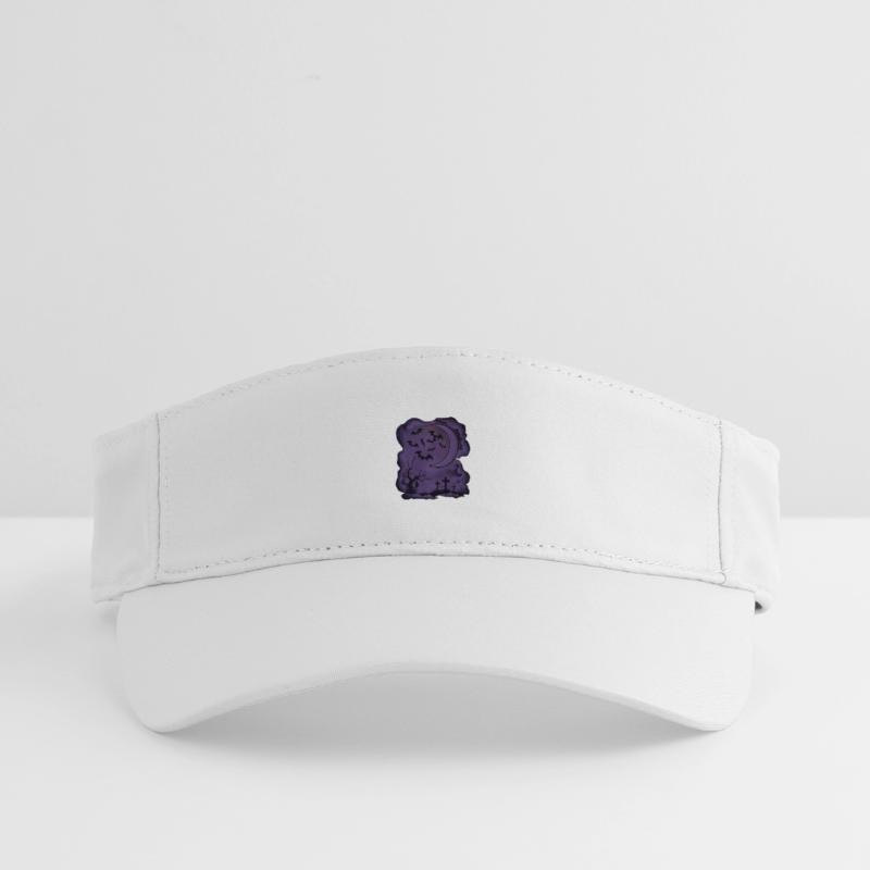 Fledermäuse, Mondsichel, Gräber, Bäume Recyceltes Visor Cap