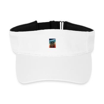 Astronomie Retro Style - Recyceltes Visor Cap - Weiß - Vorne