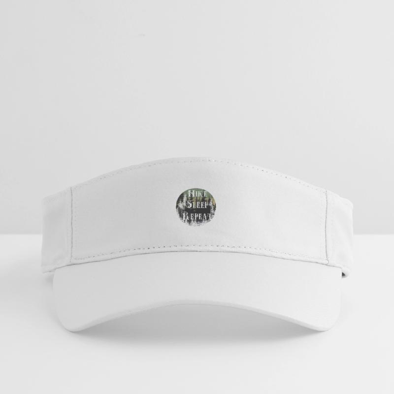 Make Sleep Repeat – Forest Silhouette Round Recycled Sun Visor Cap