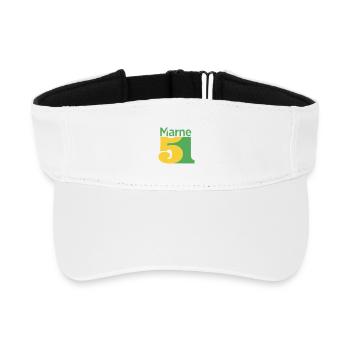 51 - Recycled Sun Visor Cap - white - Front