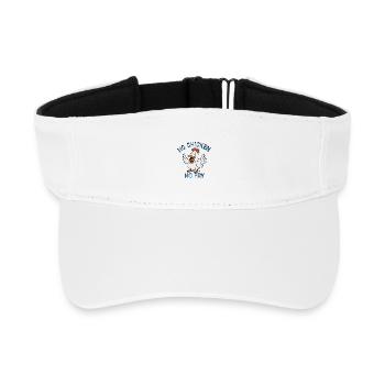 Humorvolle Henne - Recyceltes Visor Cap - Weiß - Vorne