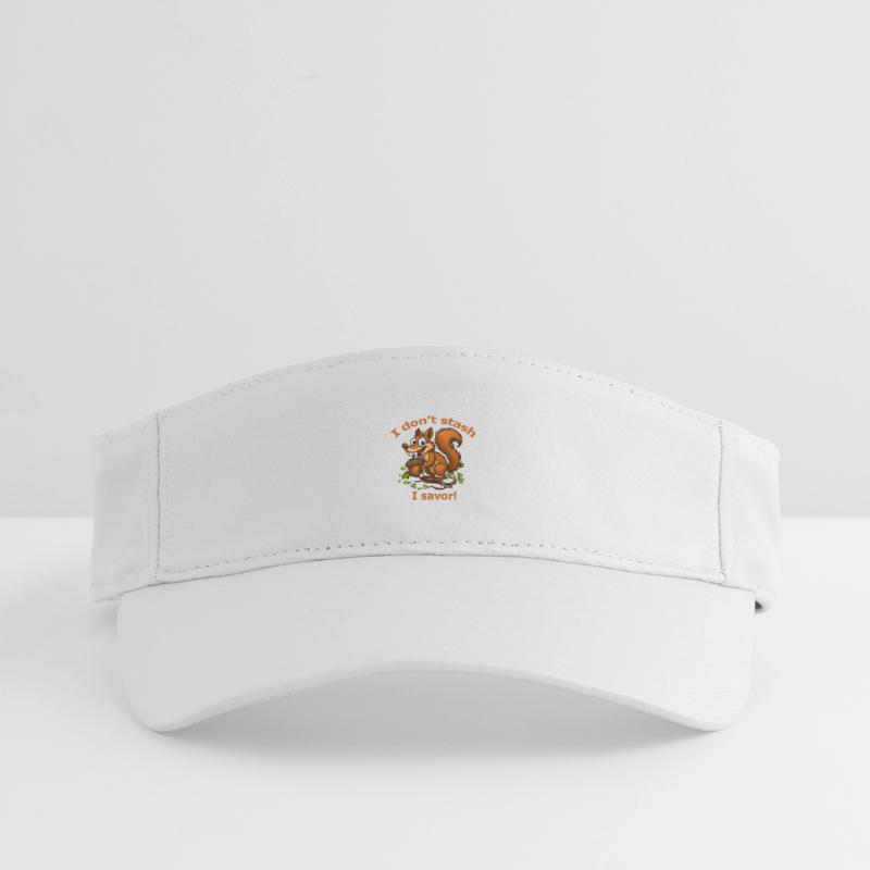 Verspieltes Eichhörnchen mit Eichel-Design Recyceltes Visor Cap