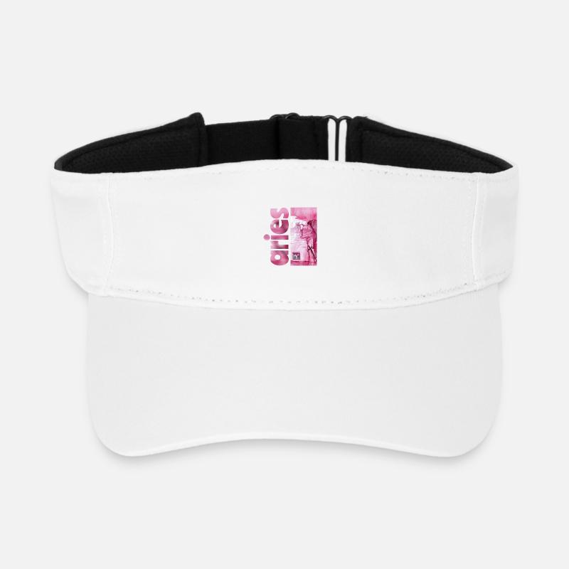  Sternzeichen Widder - Recyceltes Visor Cap - Weiß