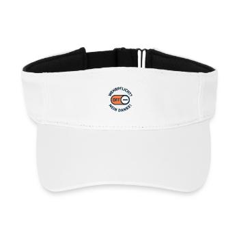 Conscientious objection – conscription No thanks - Recycled Sun Visor Cap - white - Front
