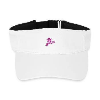 Girl Power - Horseback riding and Radiance - Recycled Sun Visor Cap - white - Front