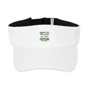 Aspiring naturopath in training Start - Recycled Sun Visor Cap - white - Front
