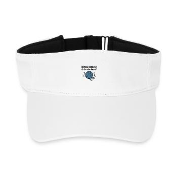 Die Strick-Turbine - Recyceltes Visor Cap - Weiß - Vorne