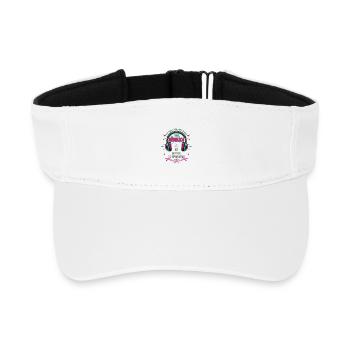 Exciting audio book dark - Recycled Sun Visor Cap - white - Front