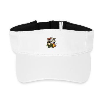 Fast yet durable turtle design - Recycled Sun Visor Cap - white - Front