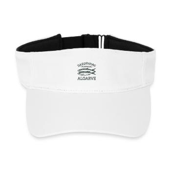 Sardinhas Portugal Algarve Fish Design - Recycled Sun Visor Cap - white - Front