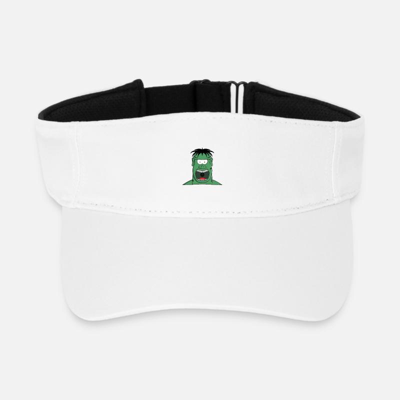Créature monstrueuse hurlante - Visière de sport recyclée - blanc