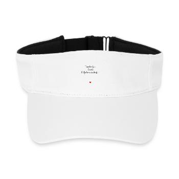 MERCI SERVIABILITÉ CŒUR - Visière de sport recyclée - blanc - Devant