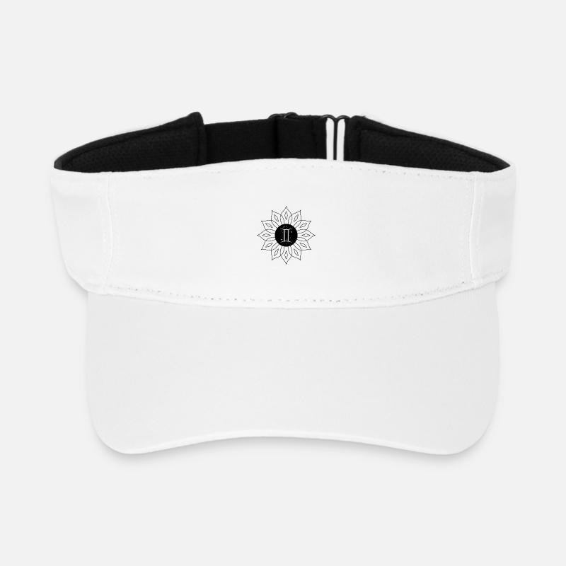 Gemini Cosmic Elegant - Recycled Sun Visor Cap - white