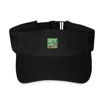 Farewell Stress Pension - Recycled Sun Visor Cap - black - Front