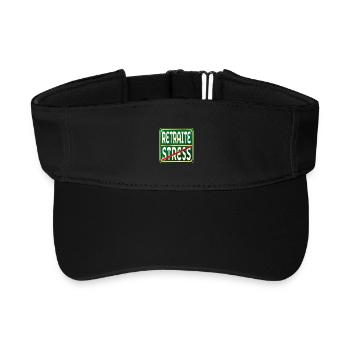 Retraite Stress Travail - Visière de sport recyclée - noir - Devant