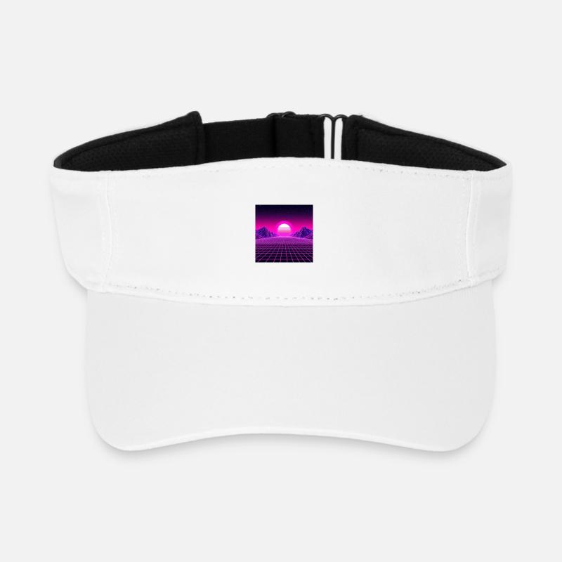 Lever de soleil Retrogrid Horizon Néon - Visière de sport recyclée - blanc