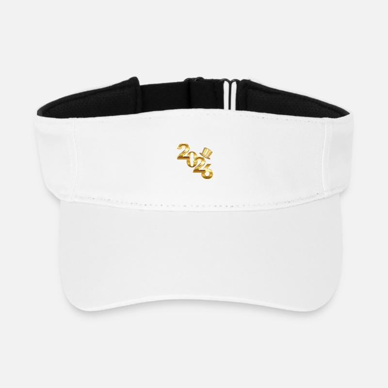 New Year 2026 - Recycled Sun Visor Cap - white