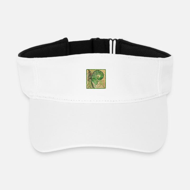 Fern - Recycled Sun Visor Cap - white