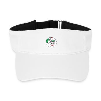Kuschelige Katzen unter dem Mistelzweig - Recyceltes Visor Cap - Weiß - Vorne