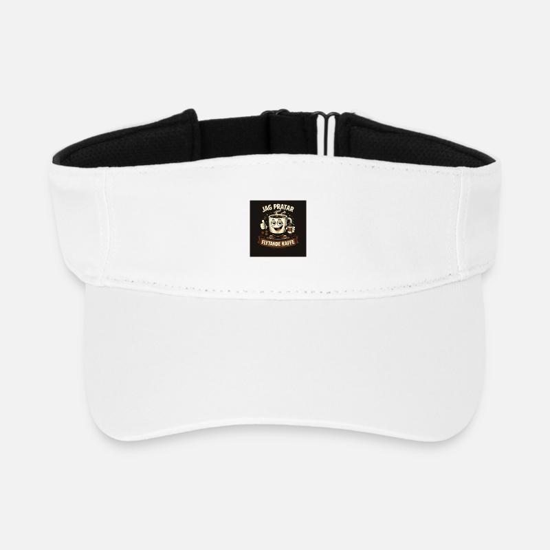I'm talking liquid coffee - Recycled Sun Visor Cap - white