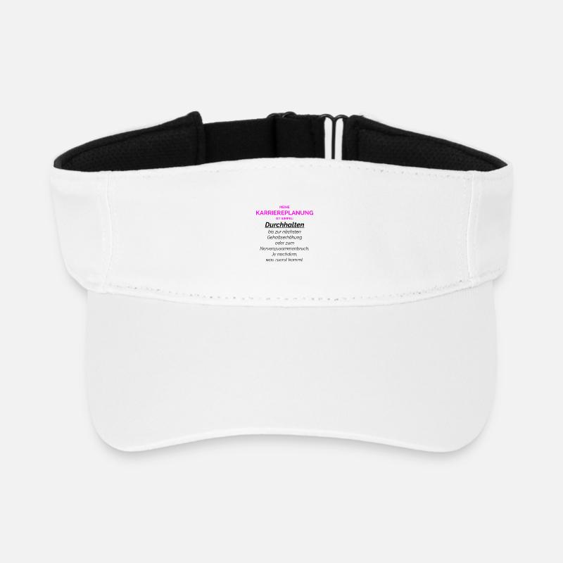 Meine Karriereplanung Ist Simple Pink - Recyceltes Visor Cap - Weiß