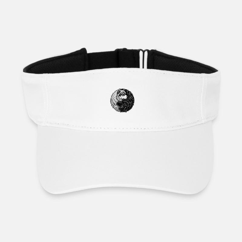 Eurasier | Yin Yang | Hintergrund Material - Recyceltes Visor Cap - Weiß