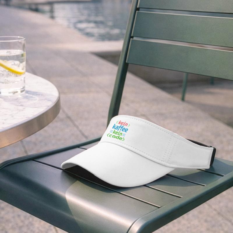 No Coffee No Code Programmer Computer Scientist Recycled Sun Visor Cap