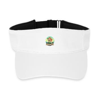 Grüne Meerjungfrau Strandmalerin - Recyceltes Visor Cap - Weiß - Vorne
