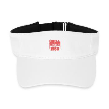 Born in 1960 - Recycled Sun Visor Cap - white - Front