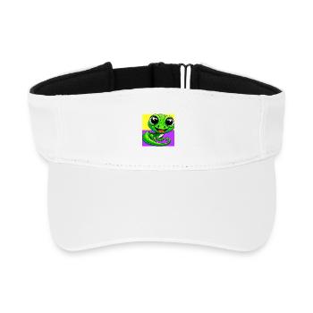 Gecko - Visière de sport recyclée - blanc - Devant