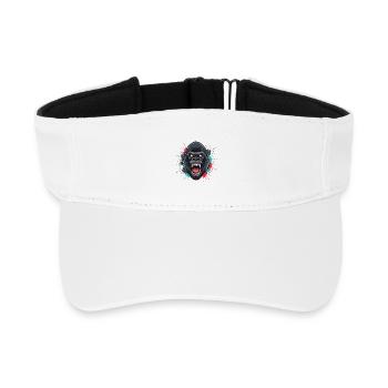 Ape Roar Farbexplosion - Recyceltes Visor Cap - Weiß - Vorne