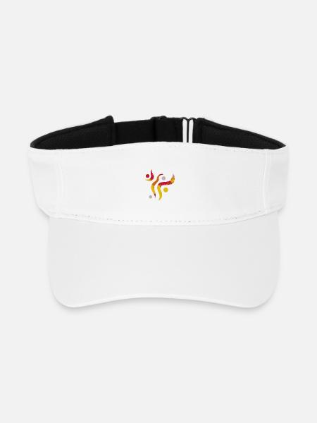 Yoga design_21 - Visière de sport recyclée - blanc