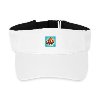 Clownfisch - Recyceltes Visor Cap - Weiß - Vorne