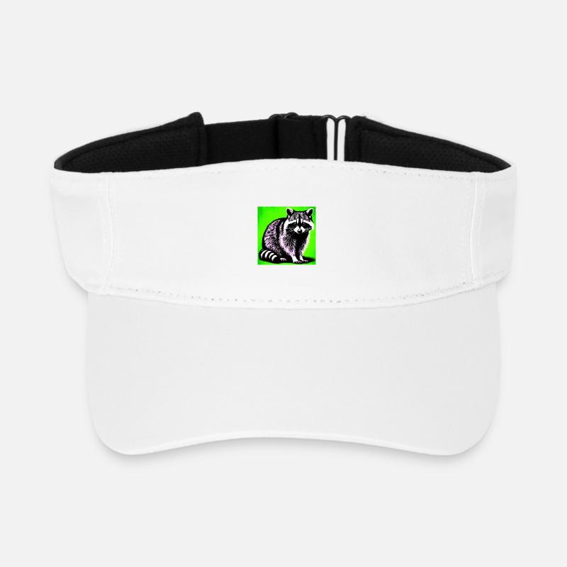 Raton laveur - Visière de sport recyclée - blanc