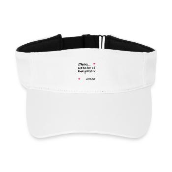 Pause Stimmung Menopause - Recyceltes Visor Cap - Weiß - Vorne