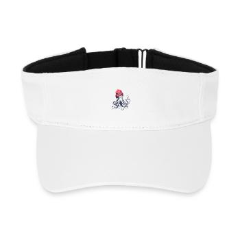 Pillepalle Octopus - Recycled Sun Visor Cap - white - Front