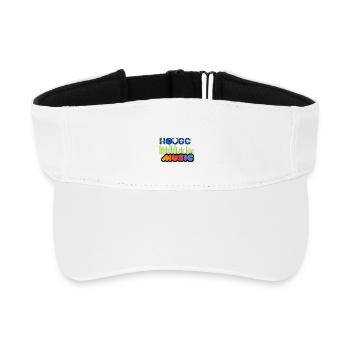 House-Musik - Recyceltes Visor Cap - Weiß - Vorne