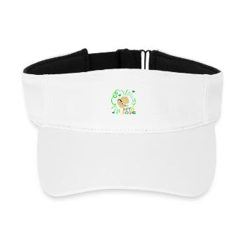Dinosaurier Kita 2026 - Recyceltes Visor Cap - Weiß - Vorne