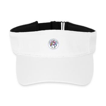 Existential Crises Unicorn Club Gift - Recycled Sun Visor Cap - white - Front