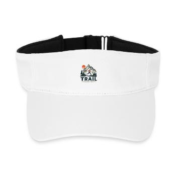 Course sur sentier - Visière de sport recyclée - blanc - Devant