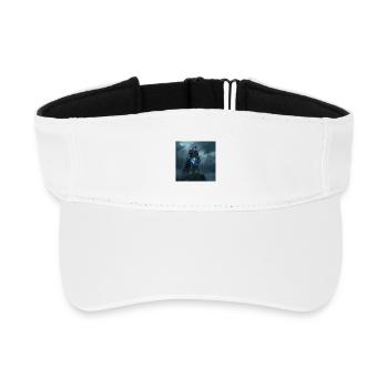 Perun – Slawischer Gott des Donners und des Krieges - Recyceltes Visor Cap - Weiß - Vorne