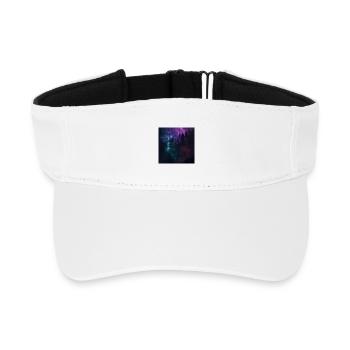 The Spirit of the Forest – Surreal Melancholy - Recycled Sun Visor Cap - white - Front